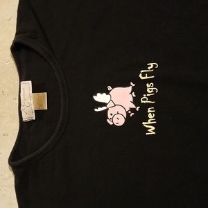 2/$15 🐷Womens Small novelty t-shirt🐽